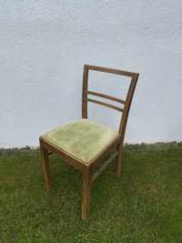 Krzesło drewniane art deco prl stare retro vintage