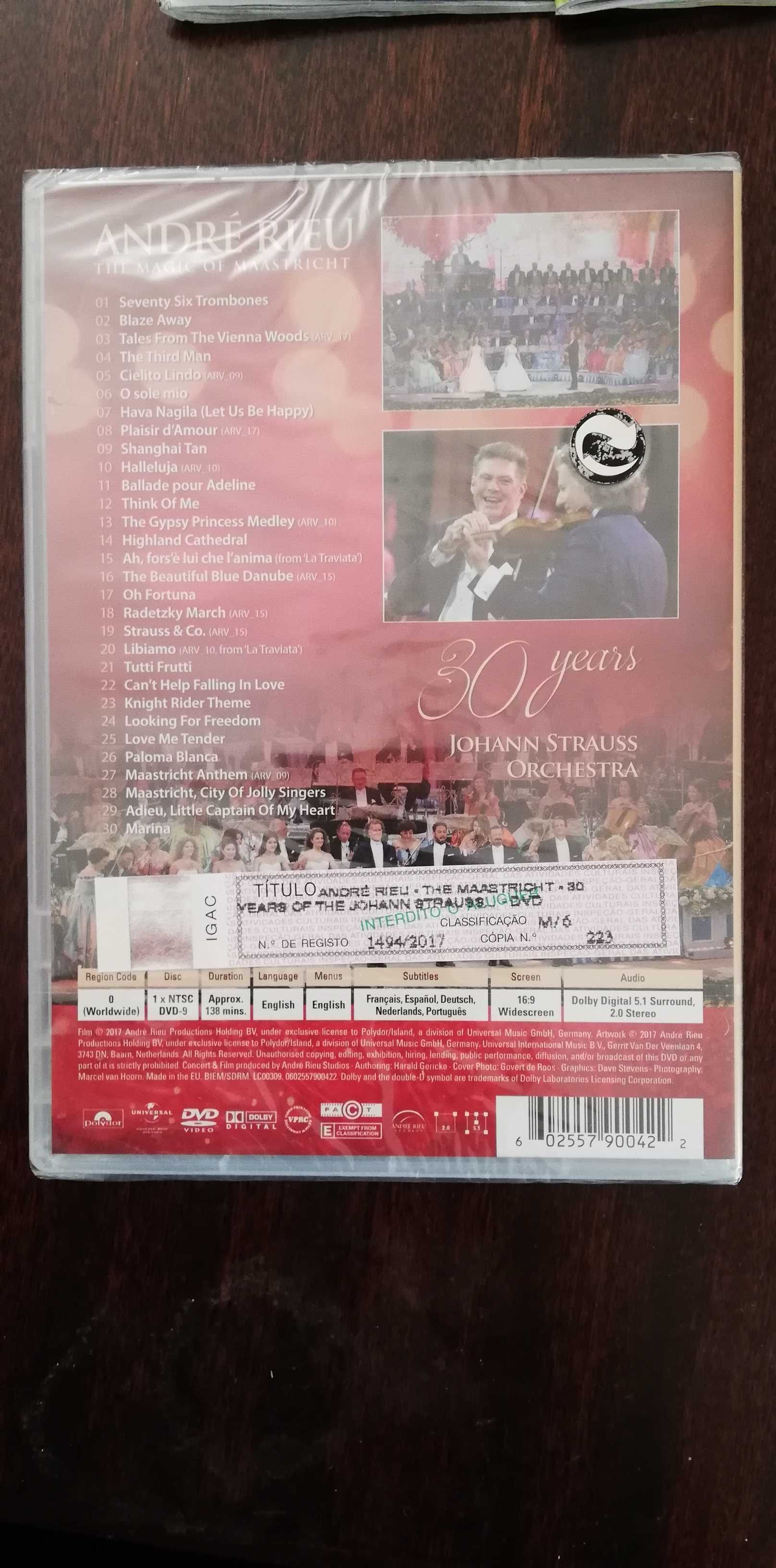 André Rieu - The Magic Of Maastricht DVD SELADO