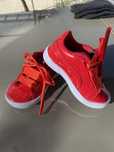 Puma Tenis bebé em vermelho lacados