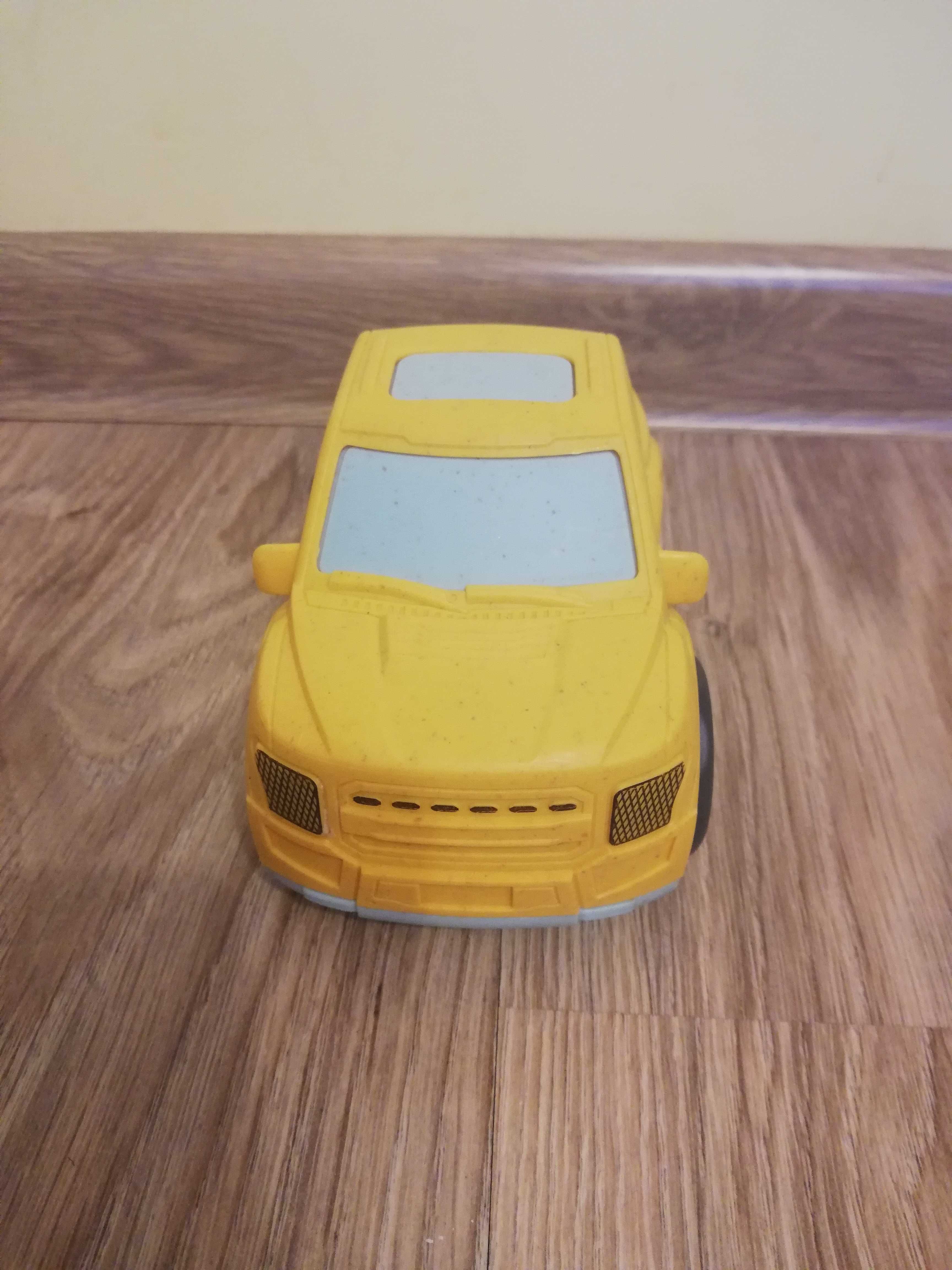 Samochodzik żółty pick-up z bioplastiku