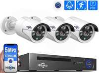 Комплект видеонаблюдения на 3 IP камеры Hiseeu POE 5Мп
