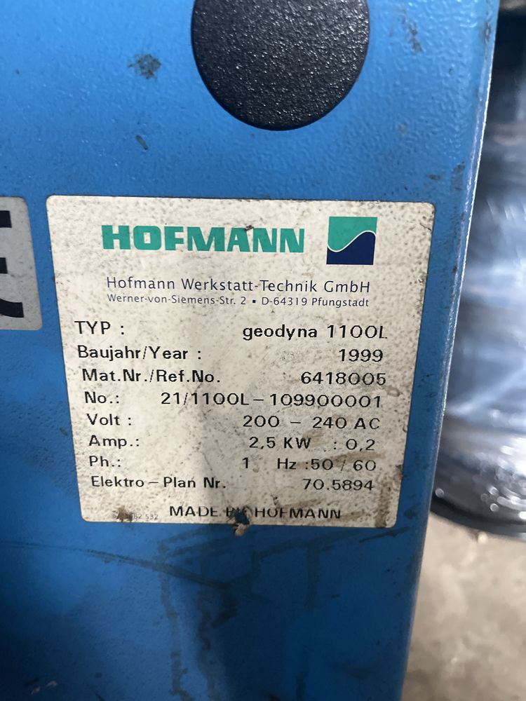 Hofmann geodyna 1100L z windą