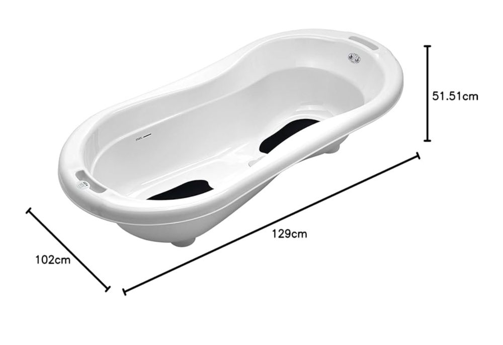 Wanienka Rotho Babydesign TOP Xtra zestaw kąpielowy, dla 2 dzieci
