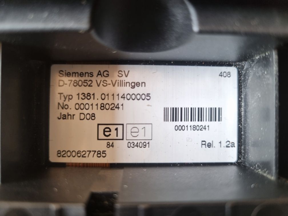 Tachograf D-78052 Siemens Opel Renault
