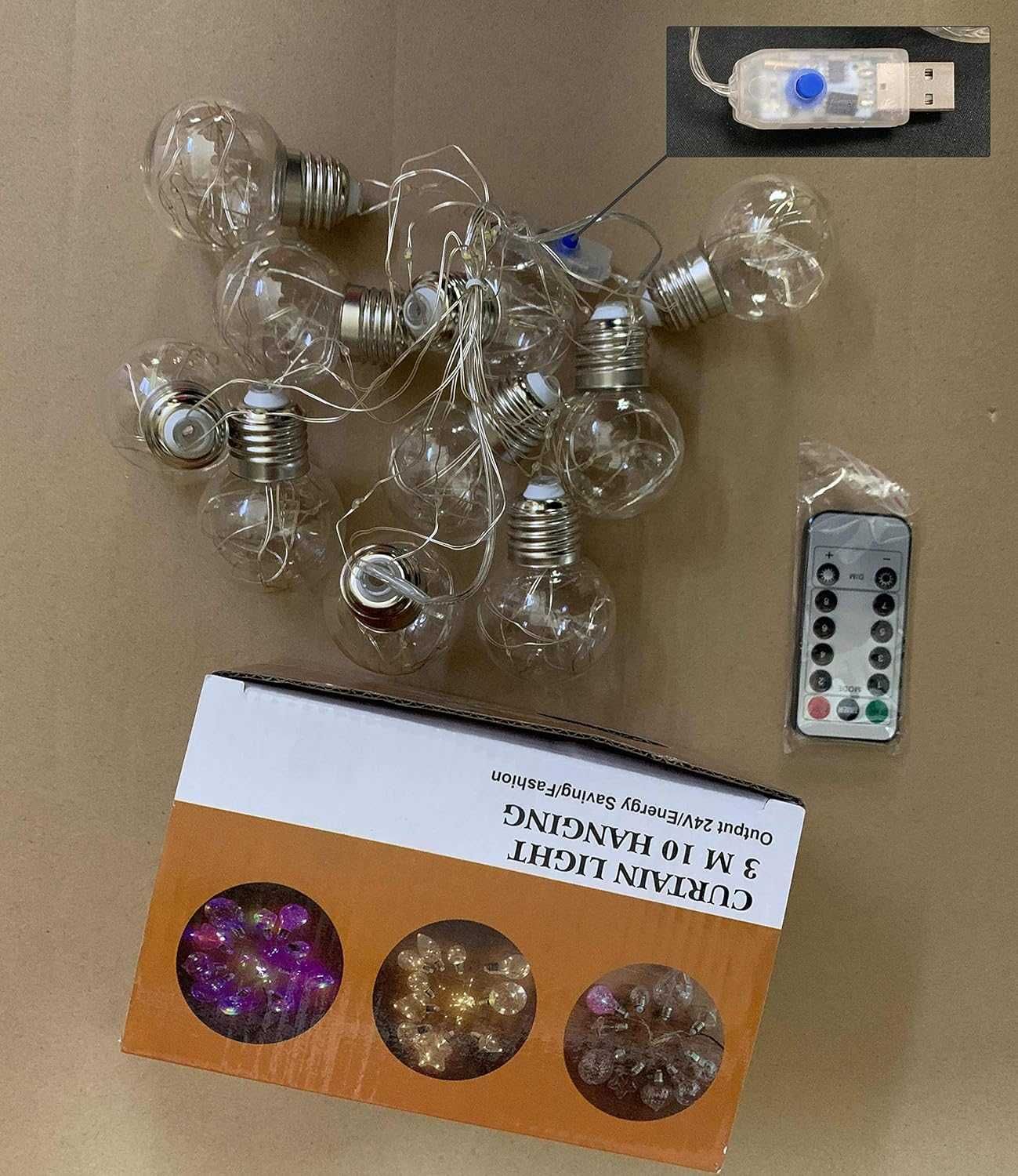 Łańcuch świetlny grilanda 100LED 8 trybów pilot wodoodporny 2,7 m nowy