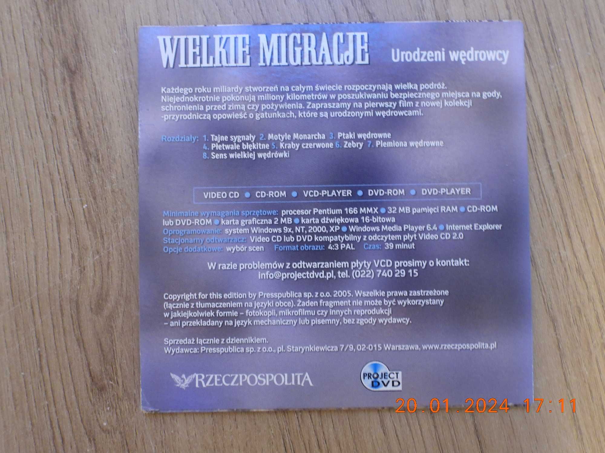 Wielkie migracje:  Urodzeni wędrowcy - film DVD.