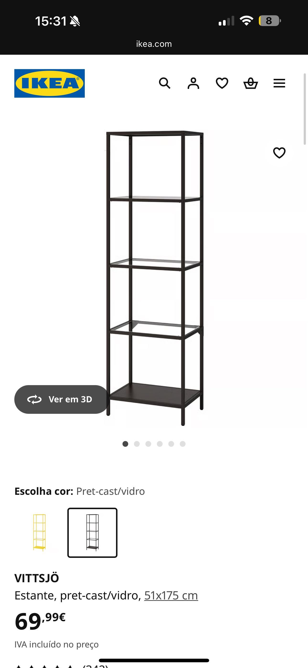 Venda de prateleiras e racks IKEA