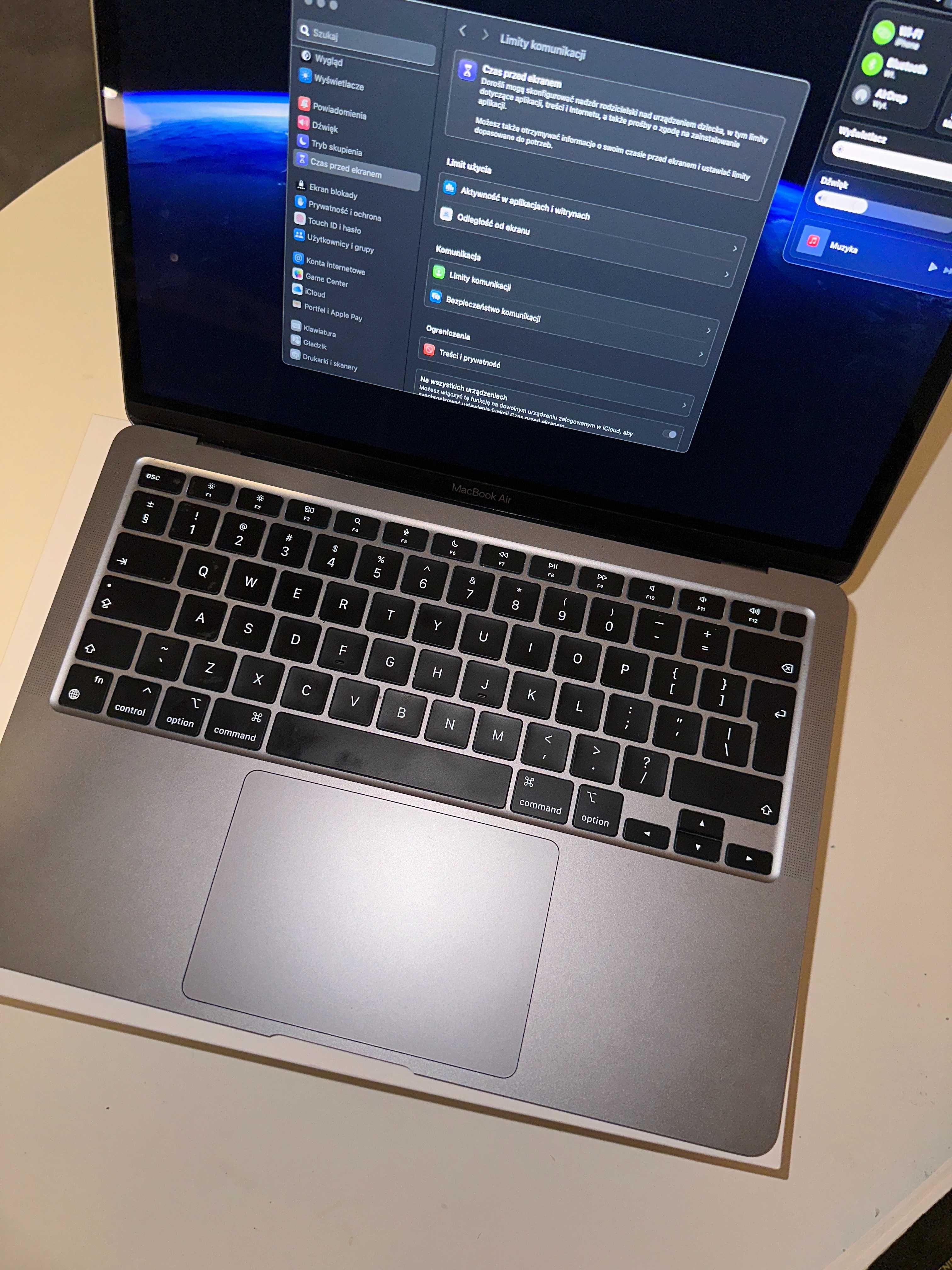 Apple MacBook Air 13.3” M1 – 8GB RAM, 256GB SSD | OKAZJA 95% BATERIA