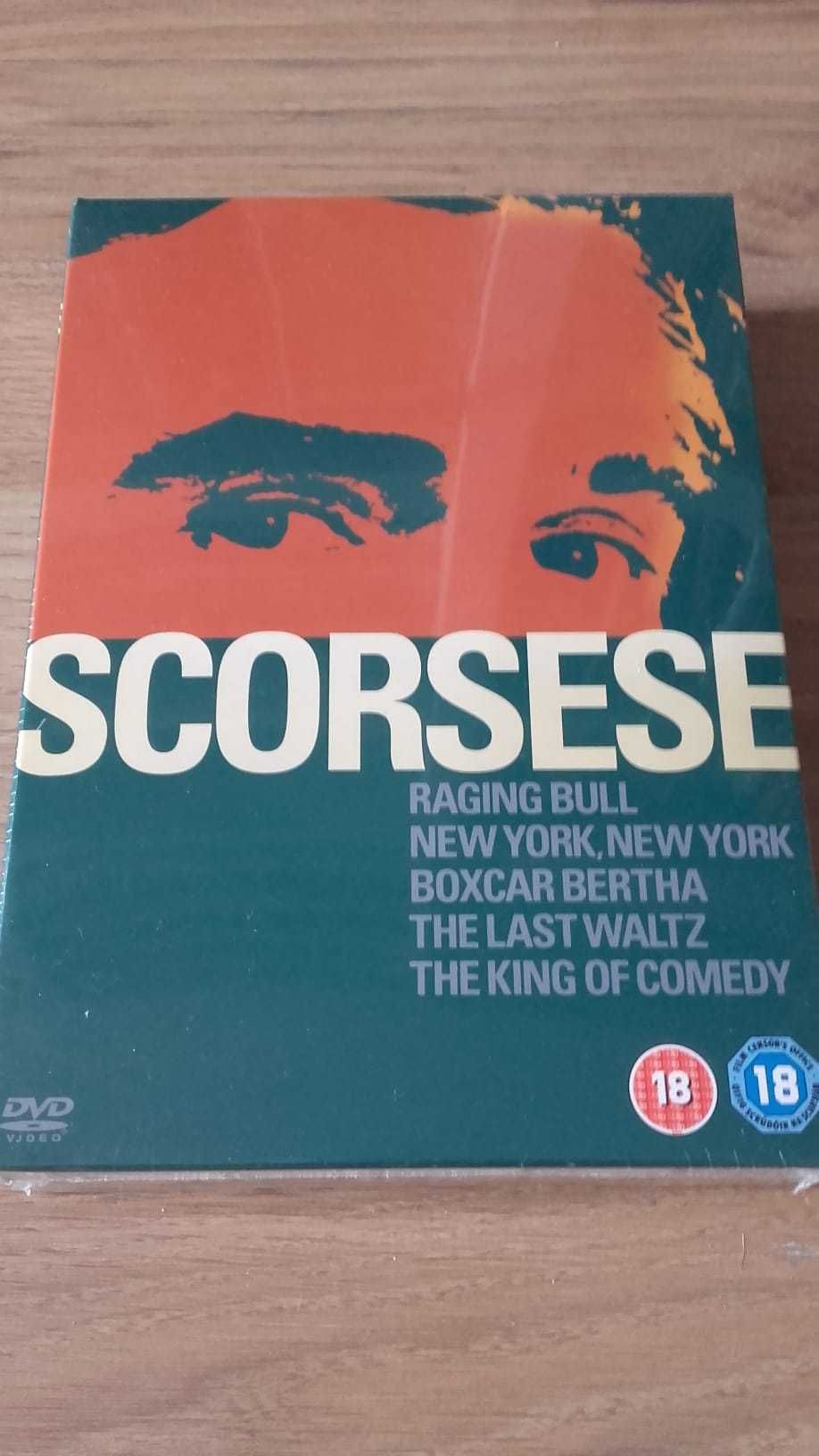 dvd: caixa com 5 filmes de Martin Scorsese, selada, inclui raridades