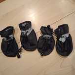 Buty dla psa czarne wodoodporne z odblaskami