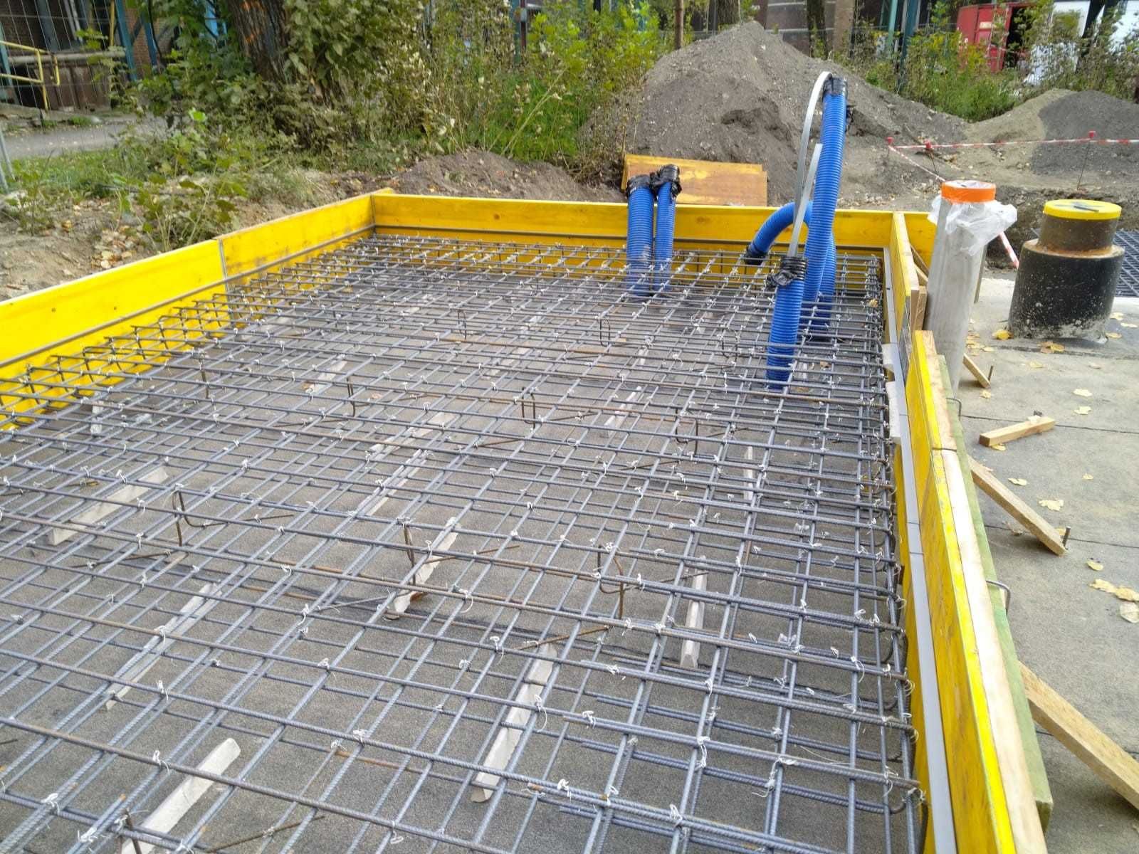 Fundamenty technologiczne, płyty, stopy, kanały