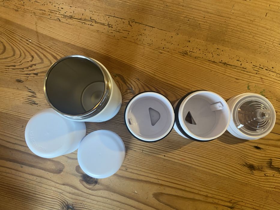 Zestaw do karmienia niemowląt Milk + Water – termos, pojemnik, butelka