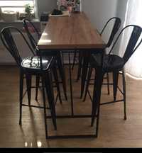 Stół loft krzesła