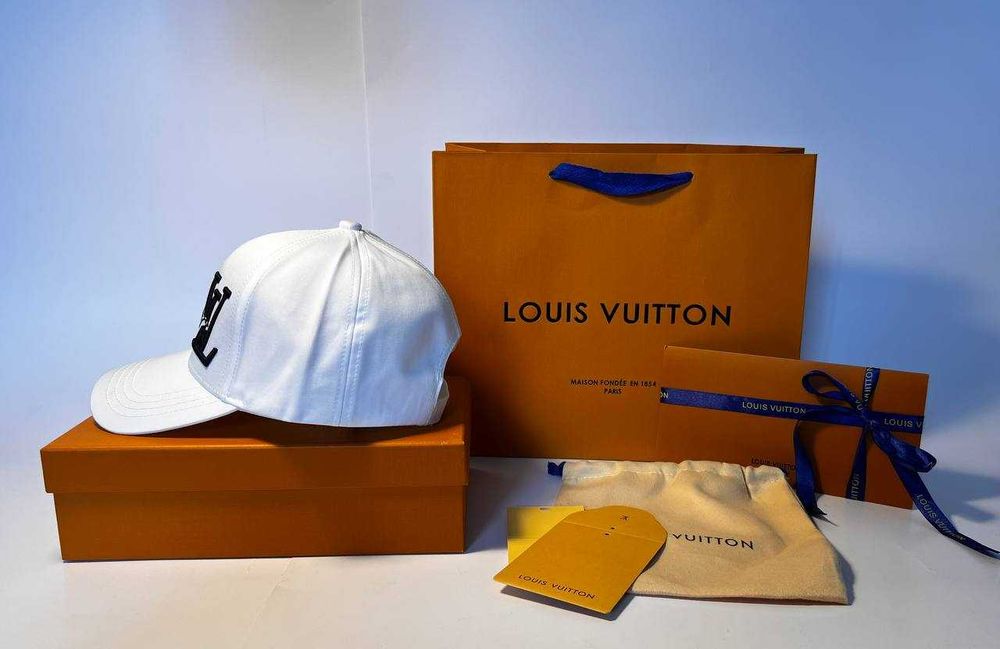 Louis Vuitton Męska damska czapka z daszkiem bejsbolówka, Francja 7308