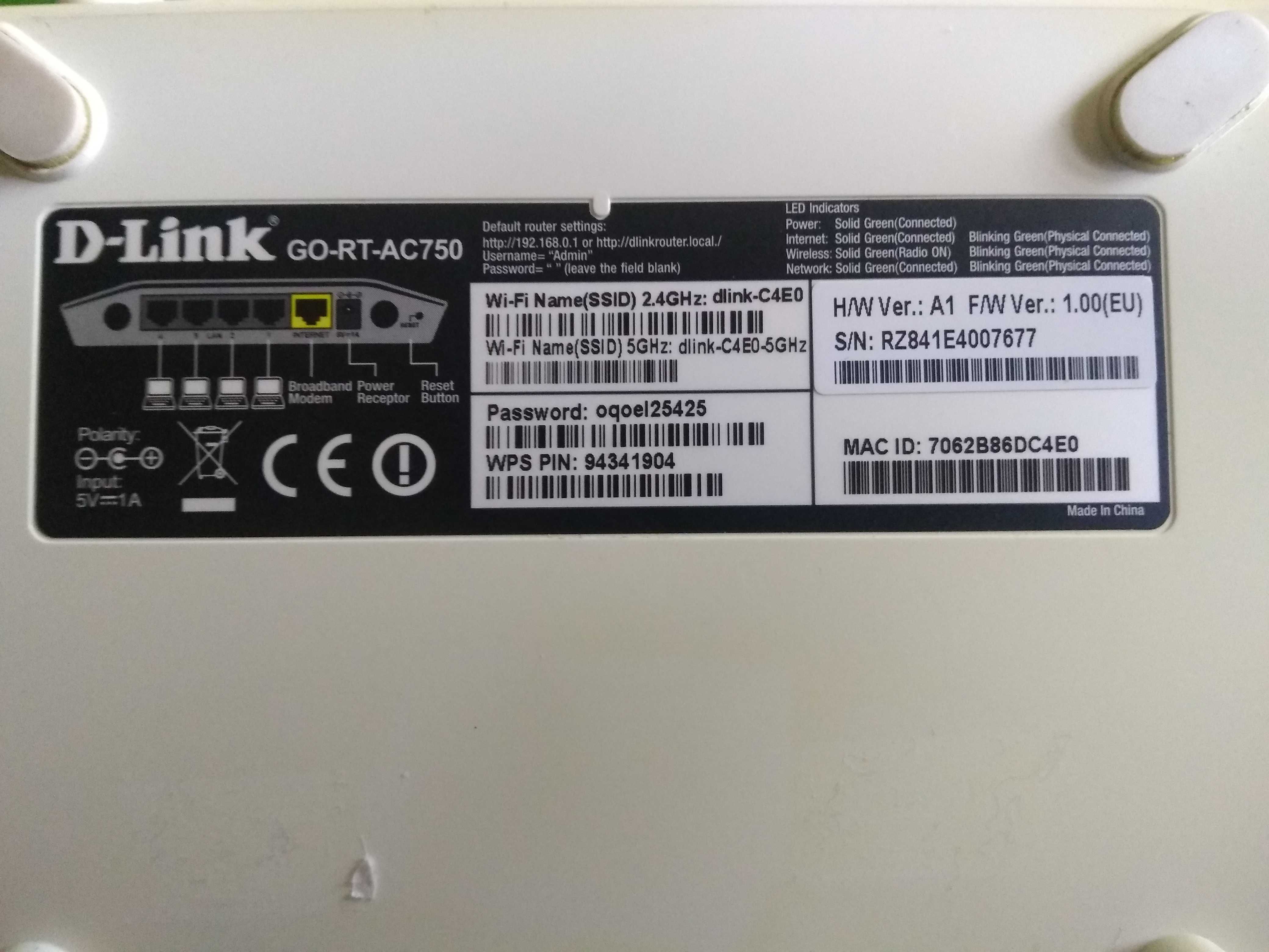Router D-Link GO-RT-AC750