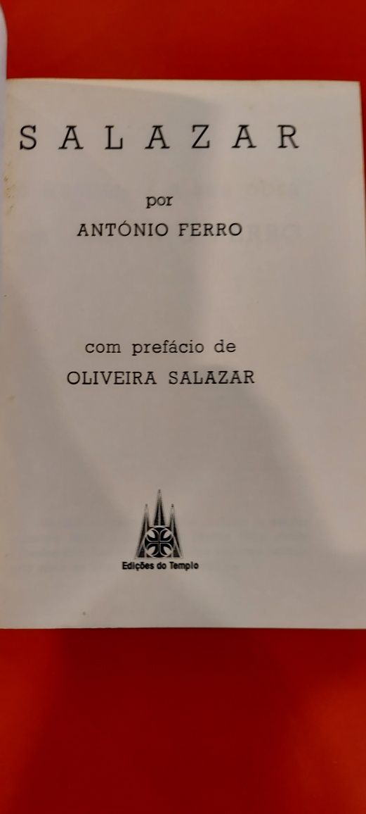 Salazar - António Ferro (Edições do Templo)