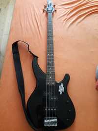 Gitara basowa Yamaha + wzmacniacz + uchwyty do montazu na sciane