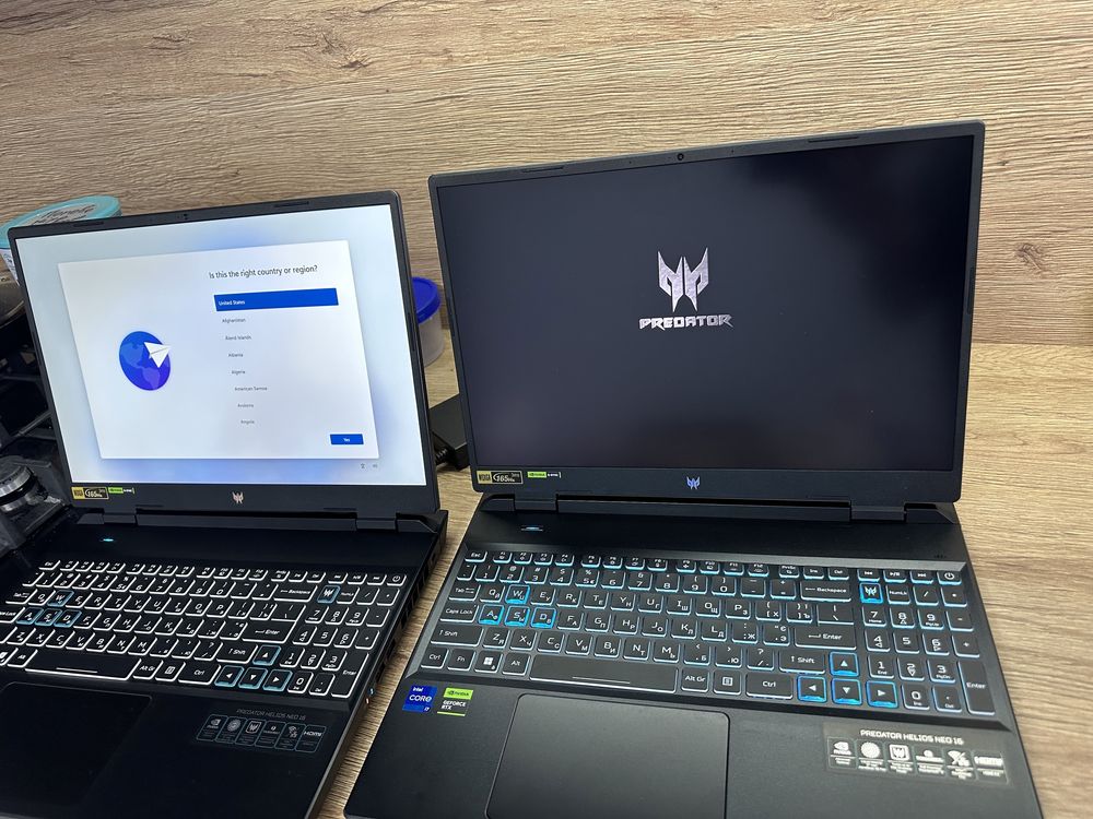 Acer Predator Helios 16" i7-13700HX 165Hz  RTX 4060 16GB Ram 1TB SSD