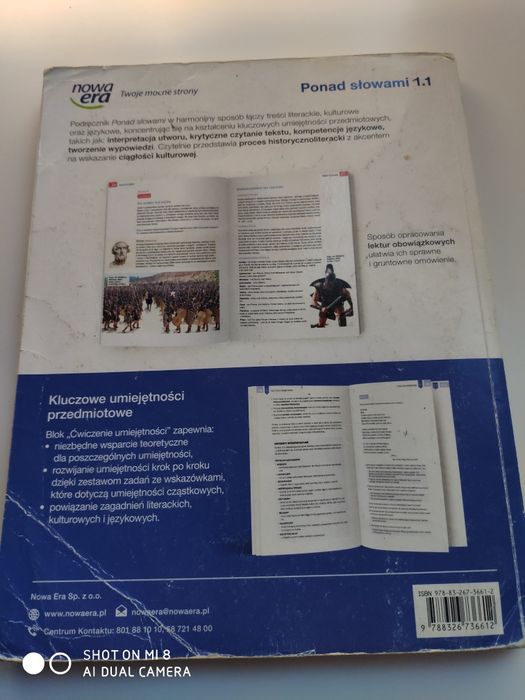 Podręcznik Ponad słowami 1 cz. 1. Zakres podstawowy i roz.