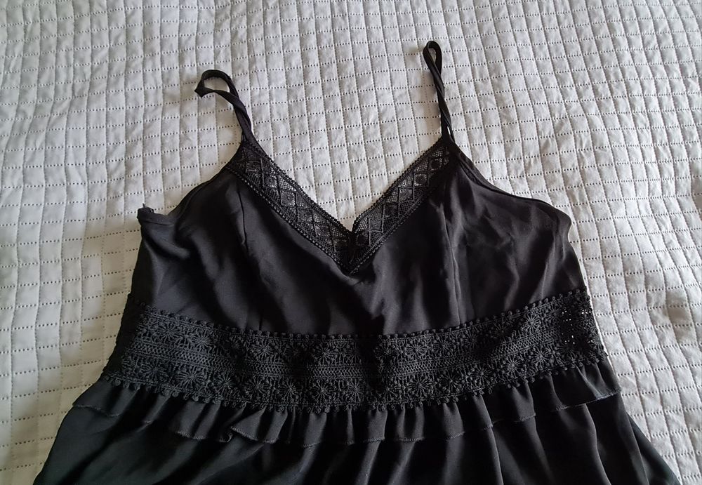 NOWA Sukienka na ramiączkach czarna, r. XL