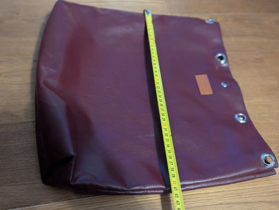 Torba bordowa duża bez paska