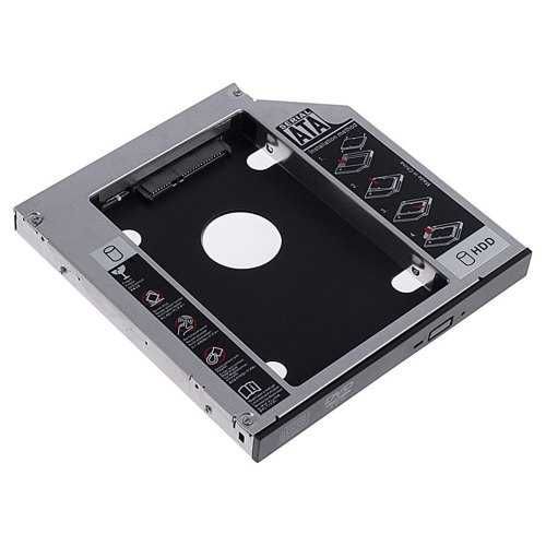 Caddy para disco SSD / SATA (Adapta a baía do DVD para levar um disco)