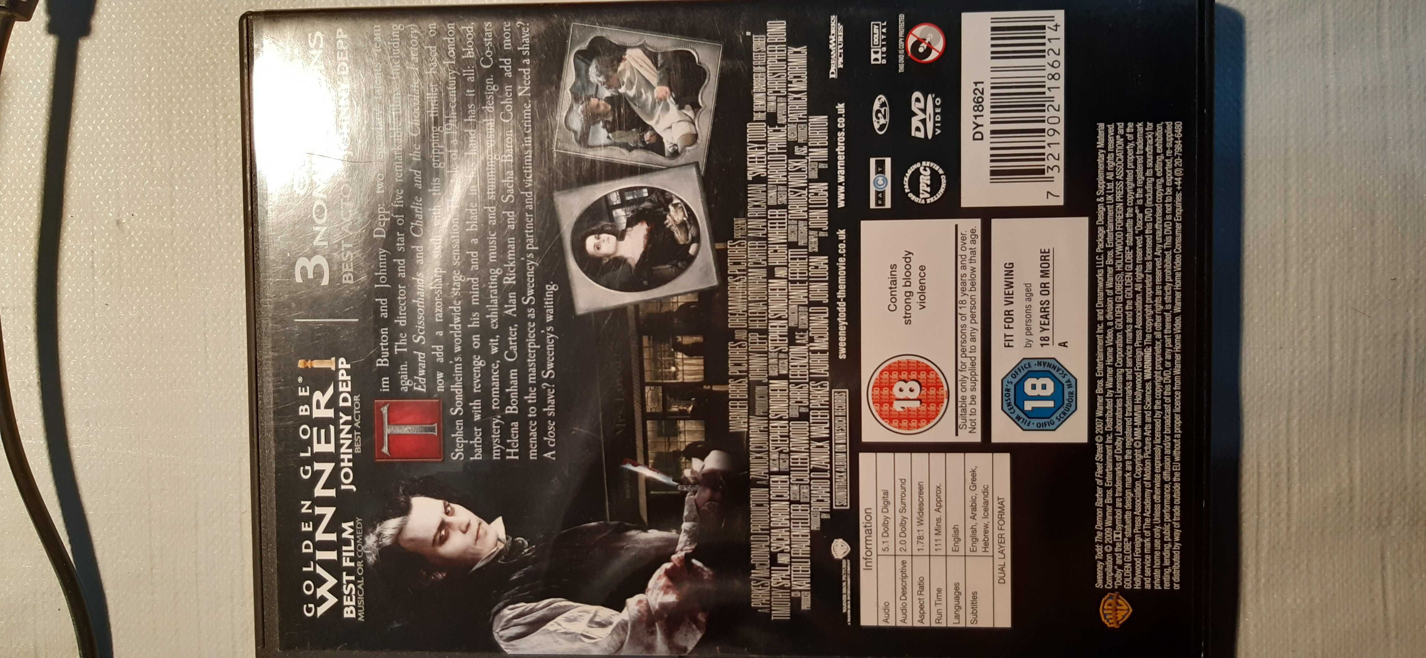 dvd sweeney todd johnny depp