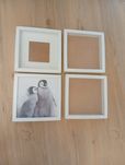 4 molduras brancas IKEA