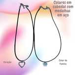 2 Colares de couro