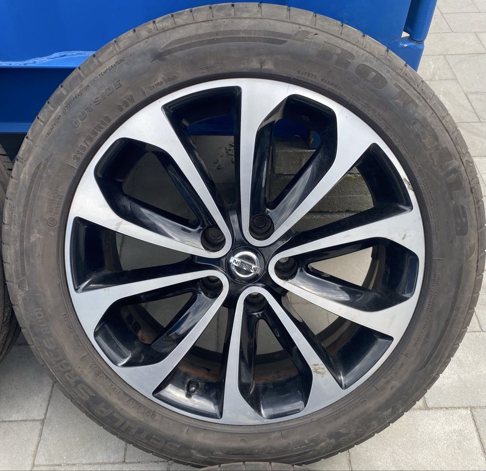 Alufelgi z oponami 215/55 R18 Nissan Qashqai + Felgi Opony 5x114,3
