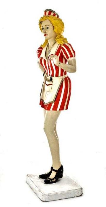 Figura de empregada retro