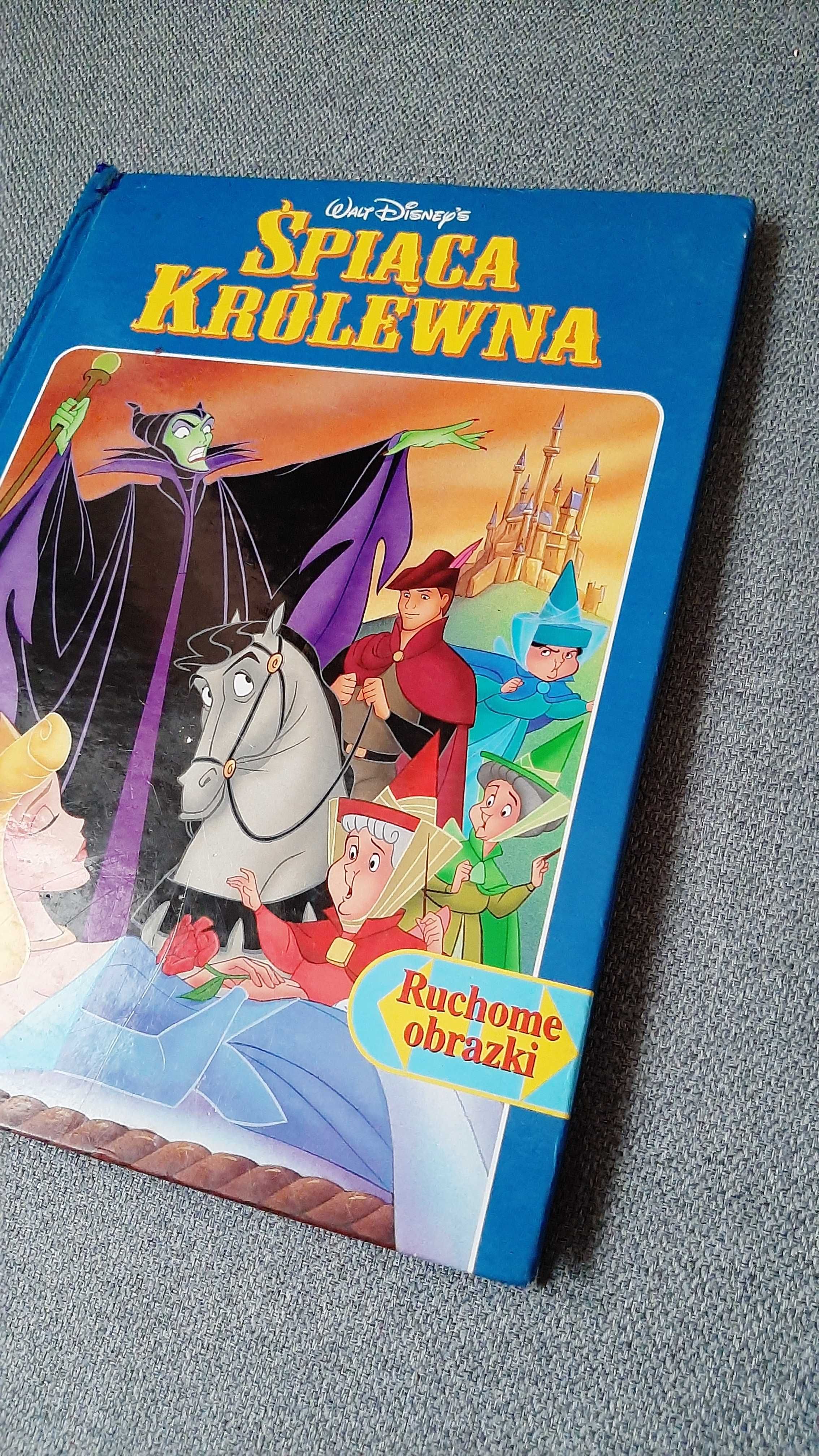 Disney Śpiąca królewna Książka z ruchomymi obrazkami ruchome obrazki