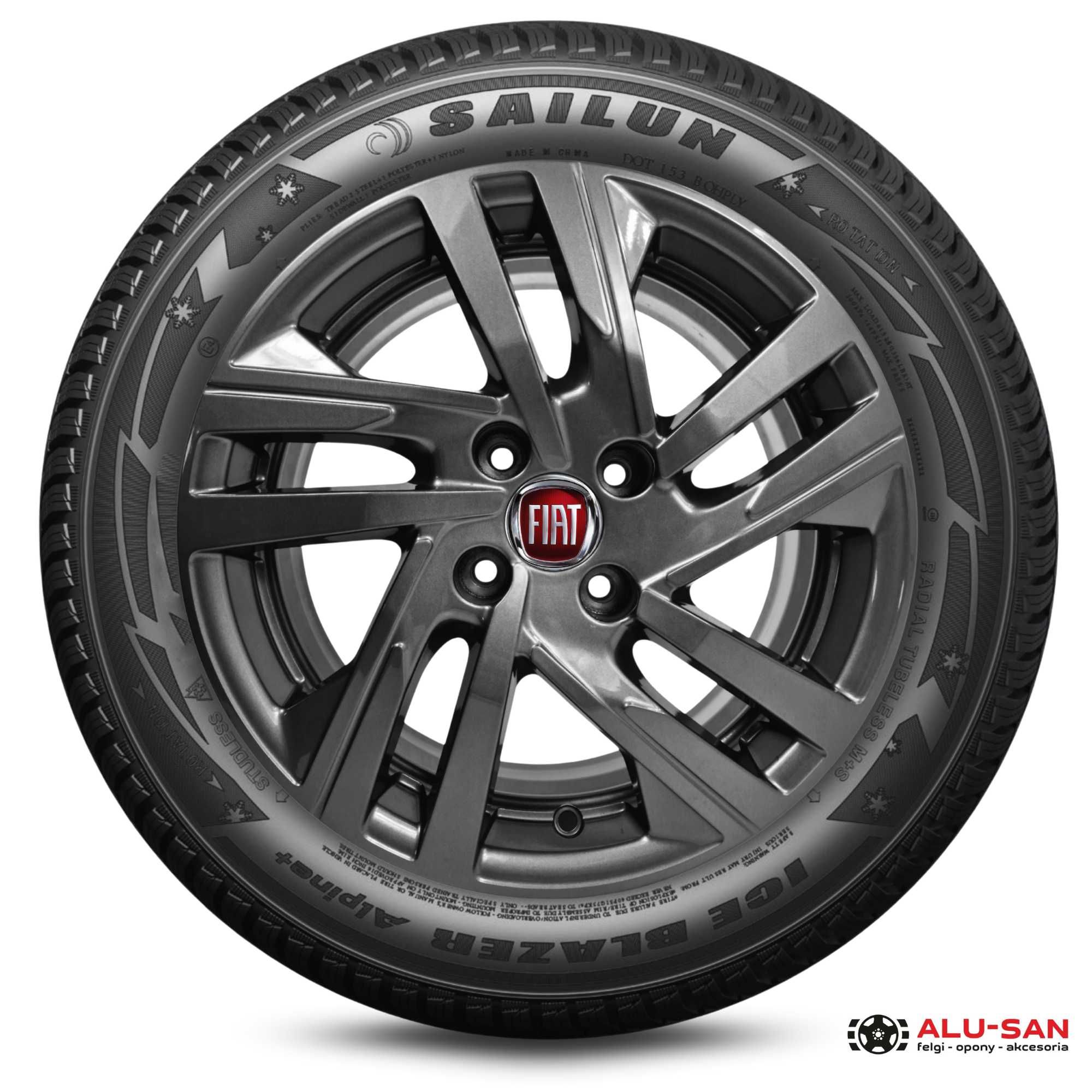 Koła zimowe 16" FIAT PANDA GRANDE C SAILUN 205/60R16 Grafit 4×108