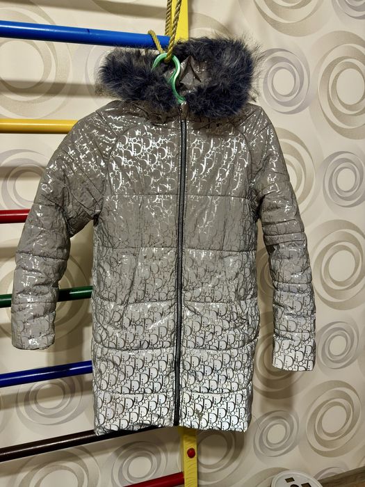 Дуже тепла Зимова куртка dior світловідбиваюча 122-134