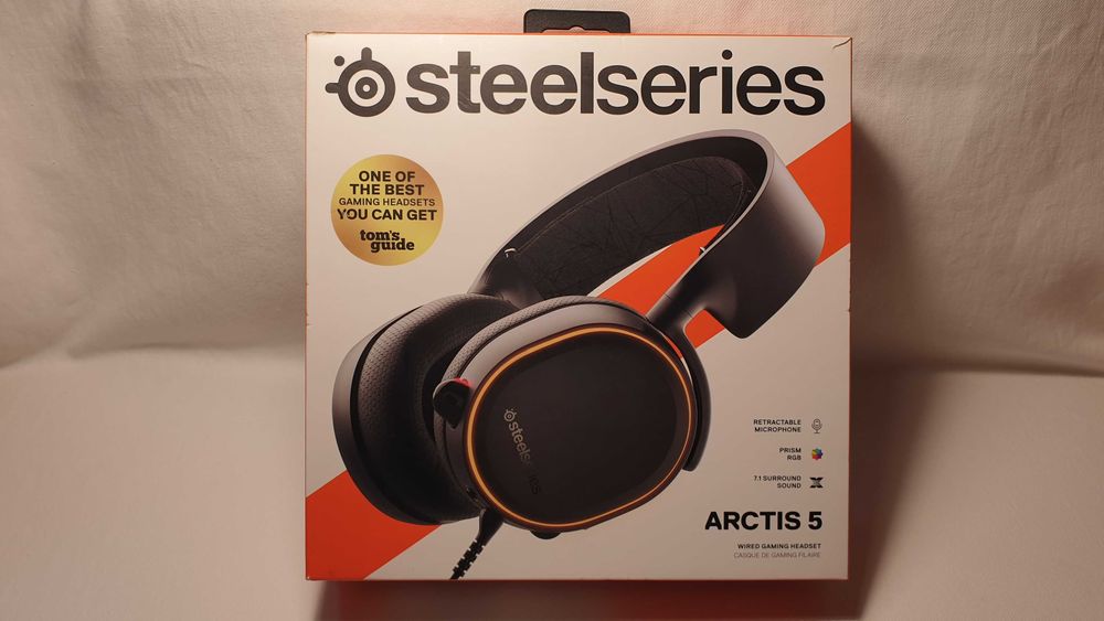 Słuchawki nauszne SteelSeries Arctis 5 BLACK - NOWE.