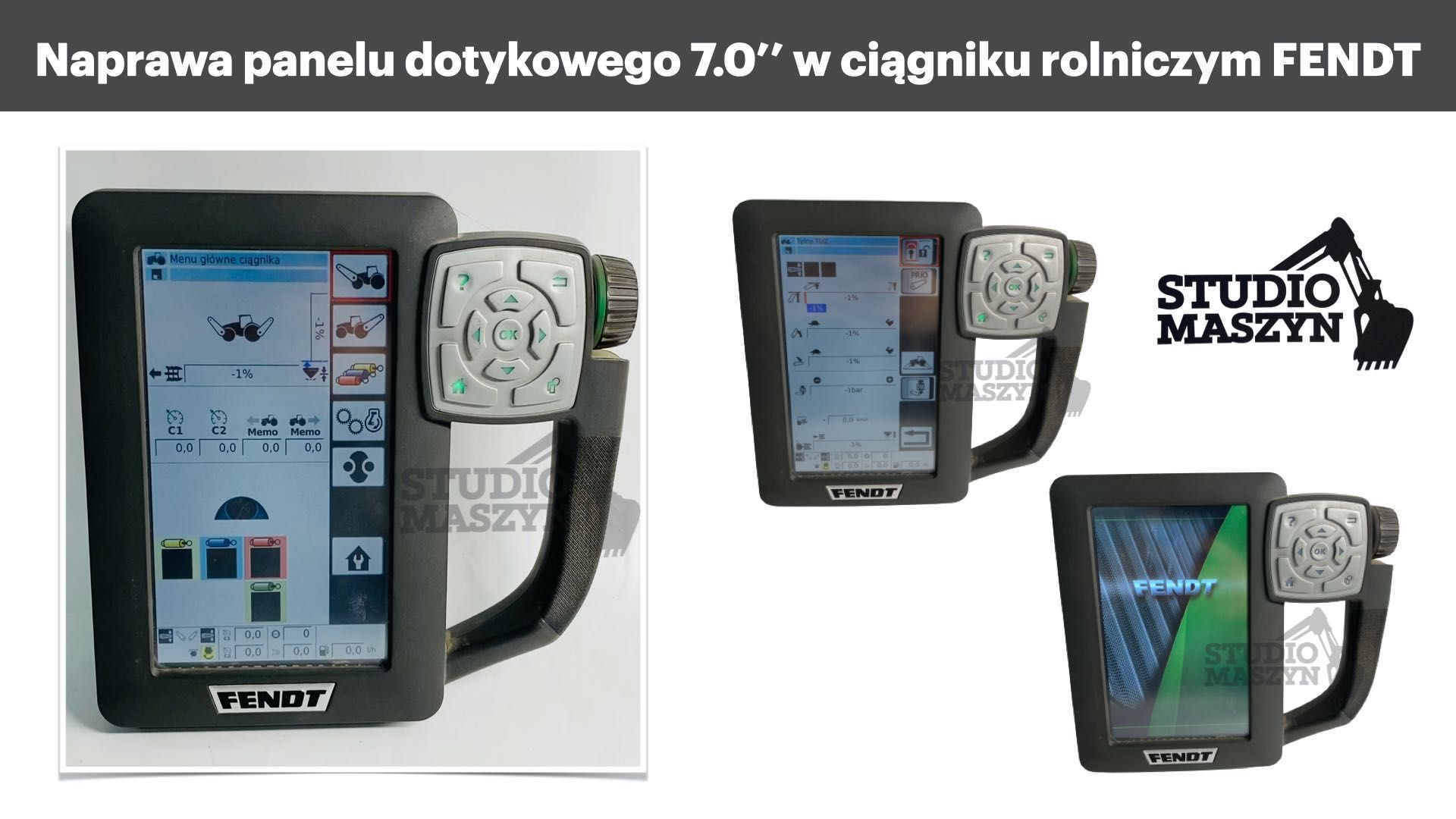 Naprawa panelu dotykowego wyświetlacz Fendt Terminal