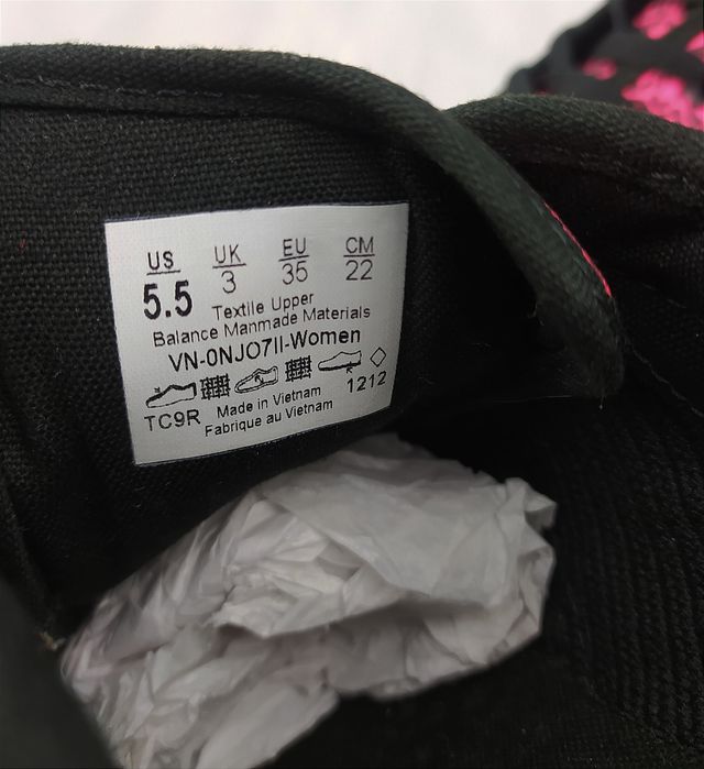 НОВІ оригінальні кросівки кеди Vans 35-35,5 р