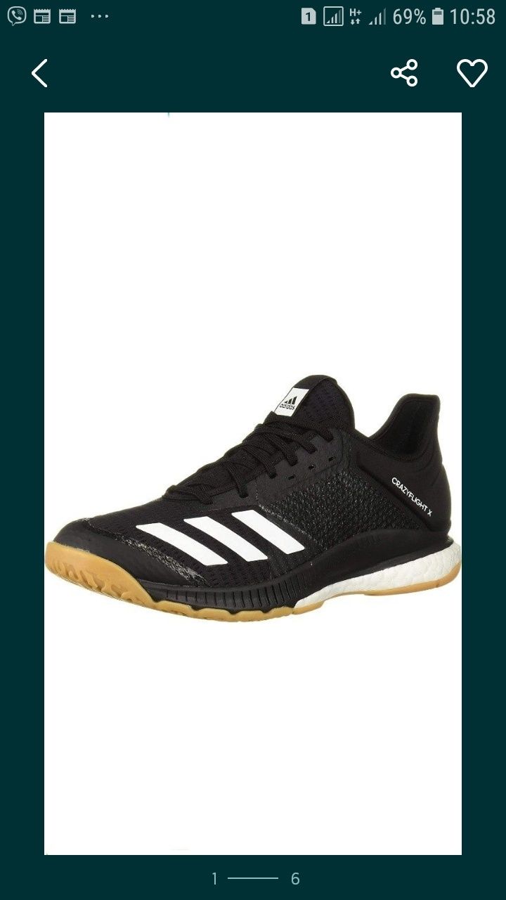 Волейбольні кросівки Adidas Crazyflight x3 Boost розмір 46 ОРИГІНАЛ