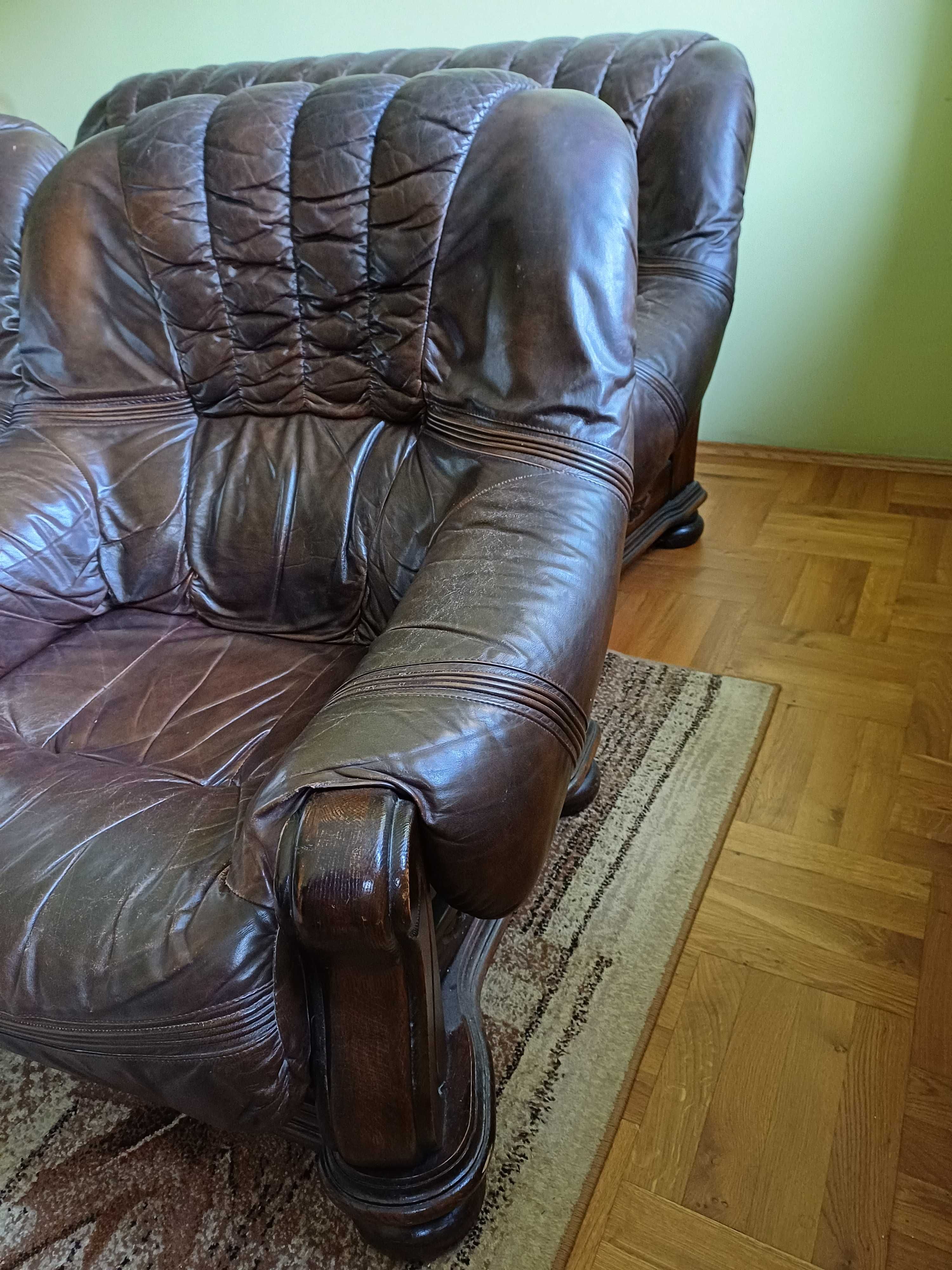 Komplet wypoczynkowy sofa i dwa fotele