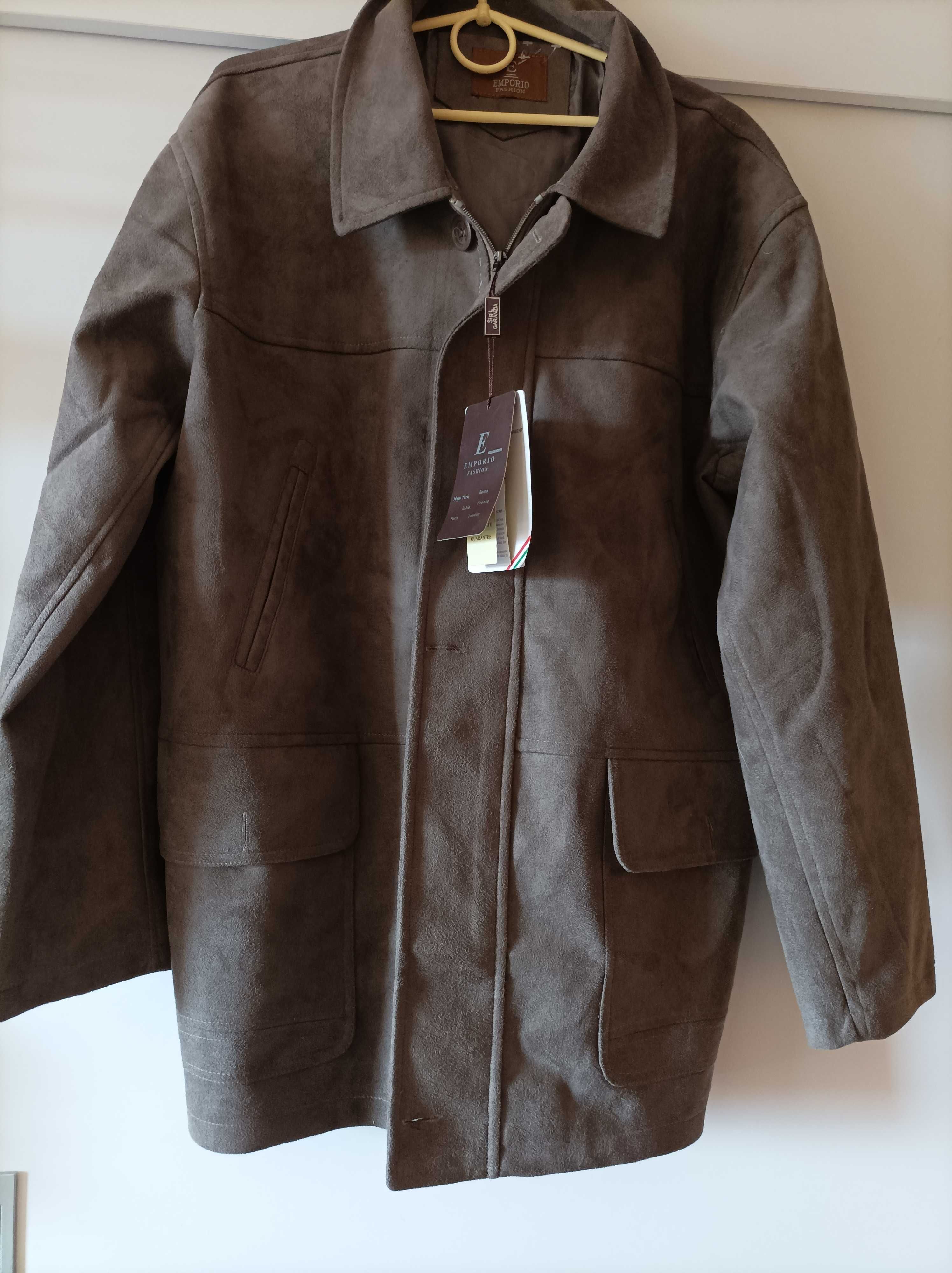 Kurtka męska imitacja irchy Emporio Fashion rozm XL/XXL Nowa