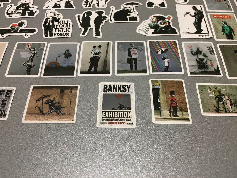 Коллекция наклеек BANKSY 67шт цена за все