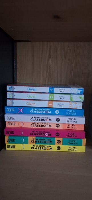 Manga given(inglês) assassination clasroom(pt) the promissed never(pt