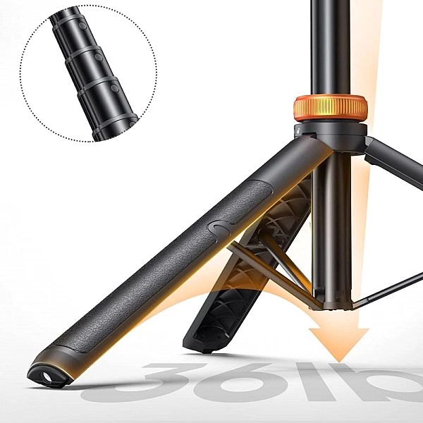 Tech-Protect L03S Bluetooth Selfie Stick Tripod Black