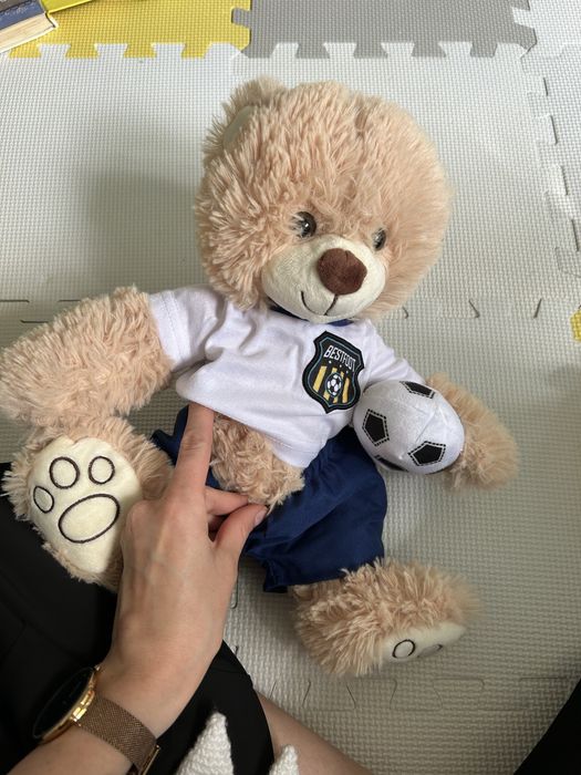 Pluszowy miś maskotka, piłkarz