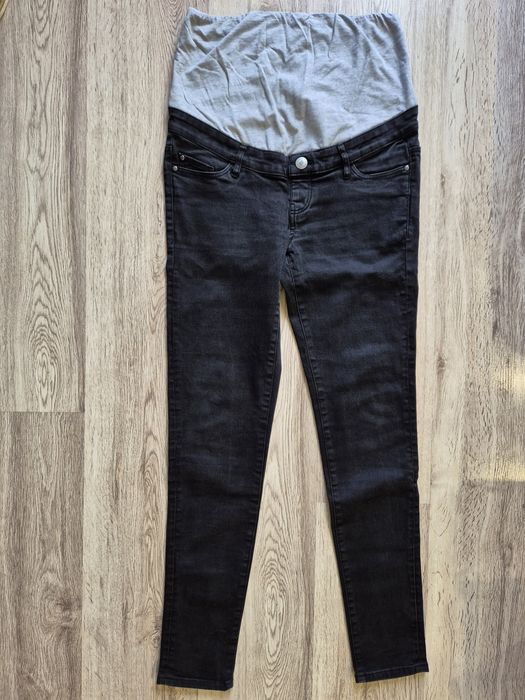 Spodnie ciążowe jeansy czarne r. 36