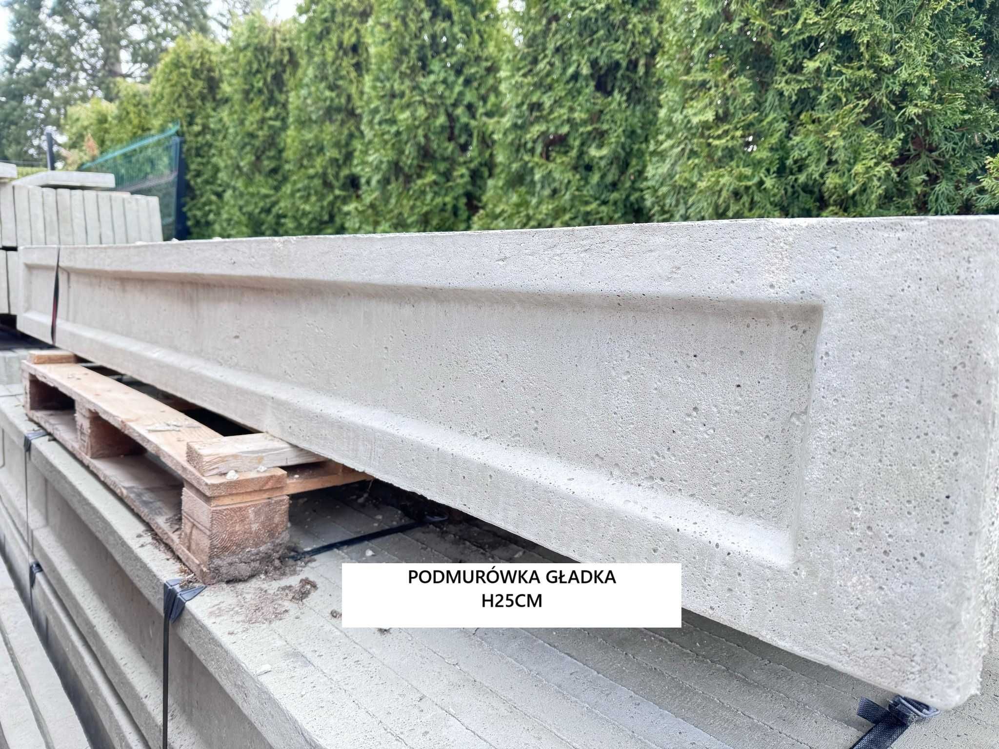 Podmurówki betonowe 20cm, 25cm, 30cm, ogrodzenia