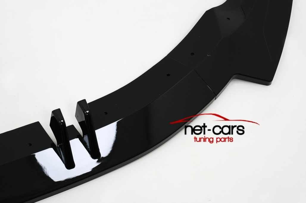 Spoiler dokładka zderzaka przód AUDI A5 F5 B9 20- S Line czarny połysk