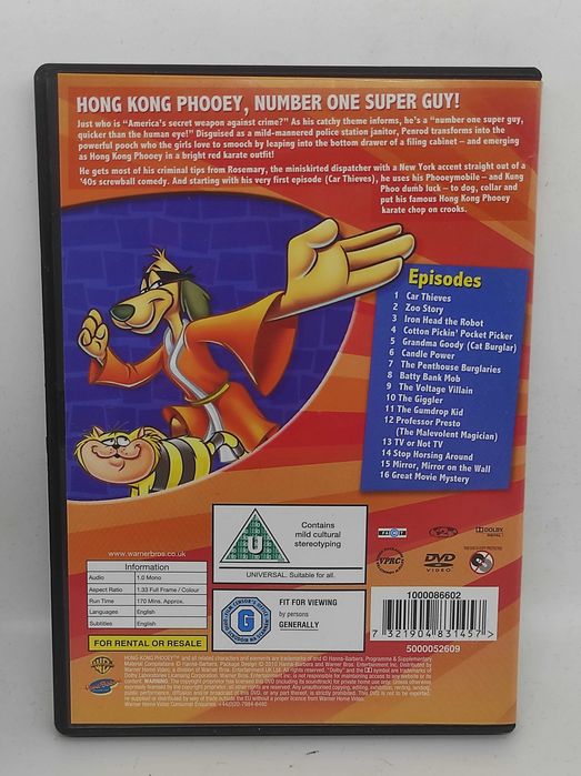 WYPRZEDAŻ 4x DVD retro bajki Hanna Barbera, wacky races Top Cat i inne