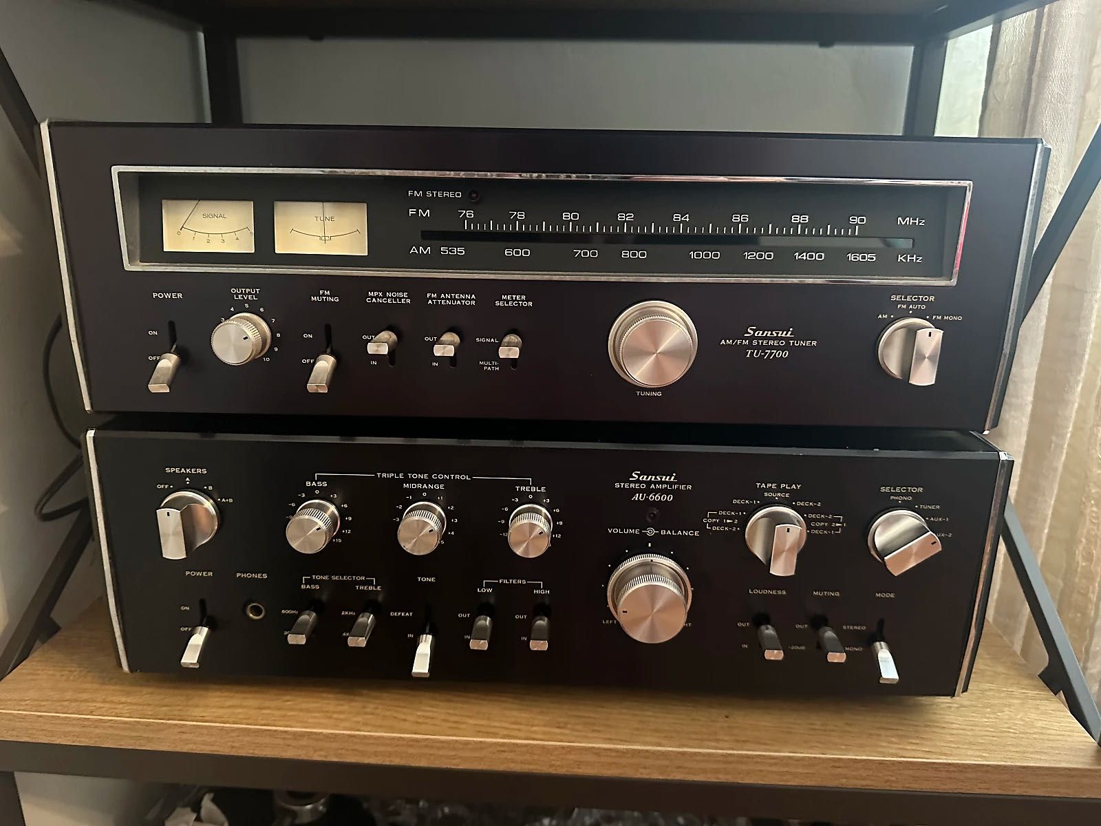 Sansui AU‑6600+TU‑7700| stereo  vintage |Po serwisie| Tuner wzmacniacz
