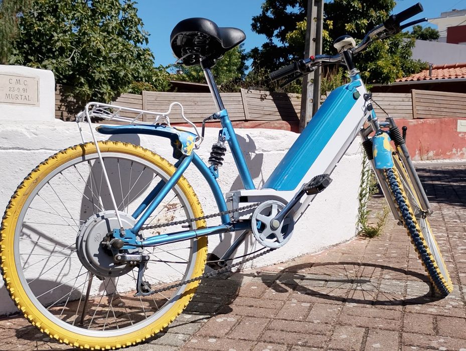 Bicicleta elétrica vintage coleção